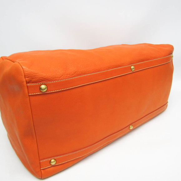 PRADA Leather Boston Bag in Orange - Picture 4 of 15
